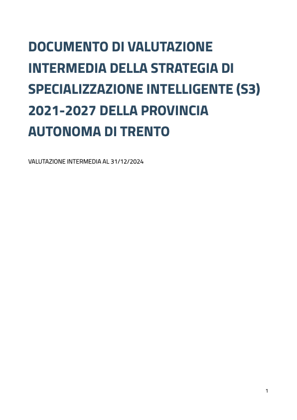 Valutazione intermedia S3 2021-2027